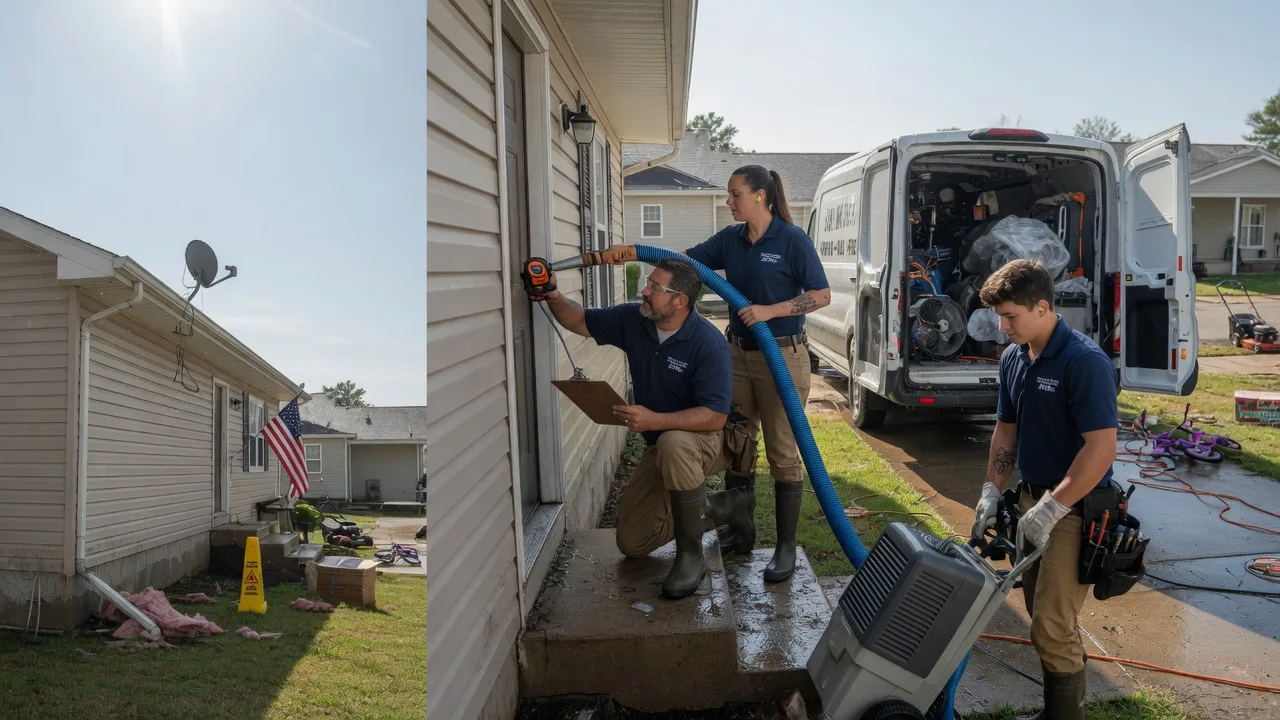 Ceiling Water Damage Restoration in Campbell Hill, IL near me